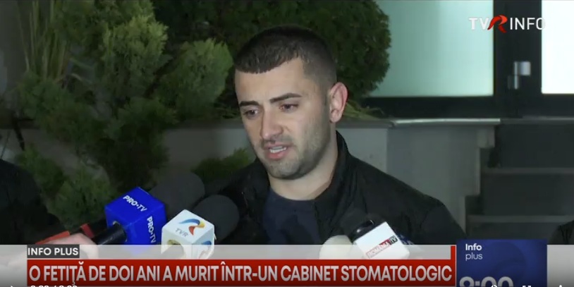 Incidentul de la cabinetul stomatologic înaintea morții fetiței de 2 ani: Noile acuzații ale tatălui