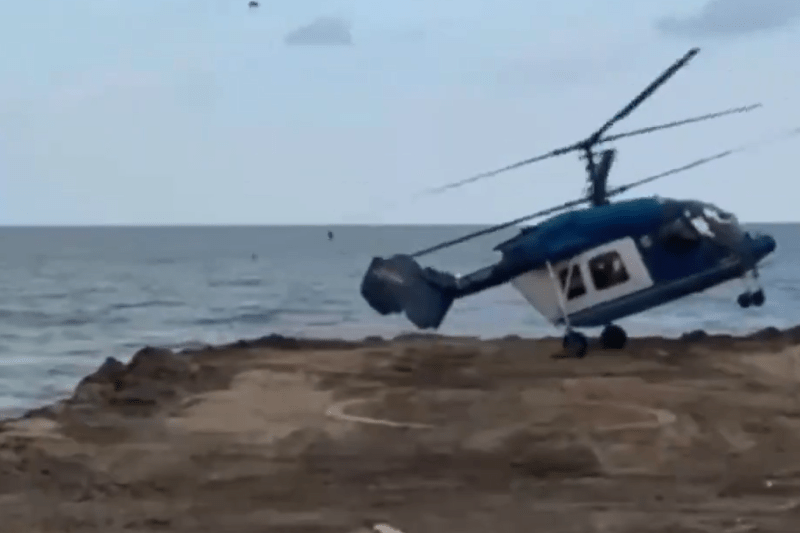 VIDEO: Clipa prăbușirii unui elicopter rusesc în Daghestan. La bord se aflau salariați ai unei uzine de armament