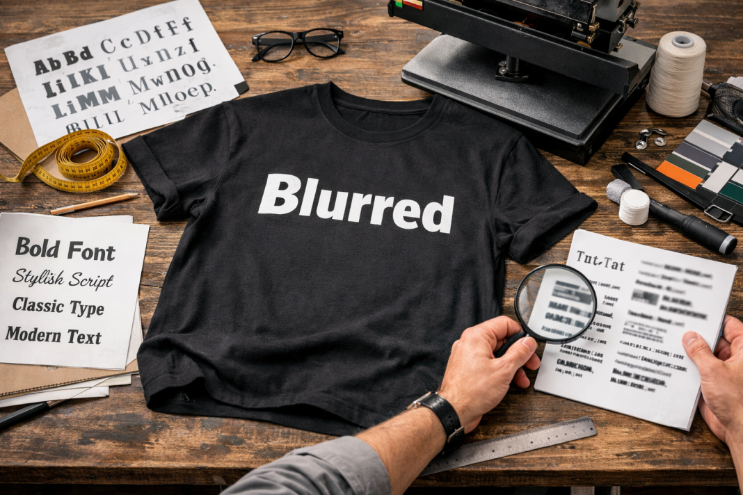 Cum pot alege un font care să fie lizibil pe un tricou personalizat?