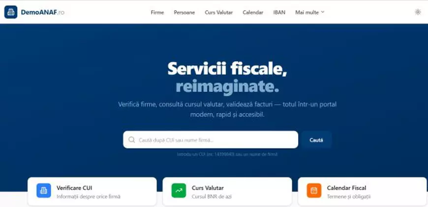 Un dezvoltator nemulțumit a recreat site-ul ANAF în doar două ore pentru a arăta că digitalizarea administrației este simplă. Un dezvoltator nemulțumit a recreat site-ul ANAF în doar două ore pentru a arăta că digitalizarea administrației este simplă.