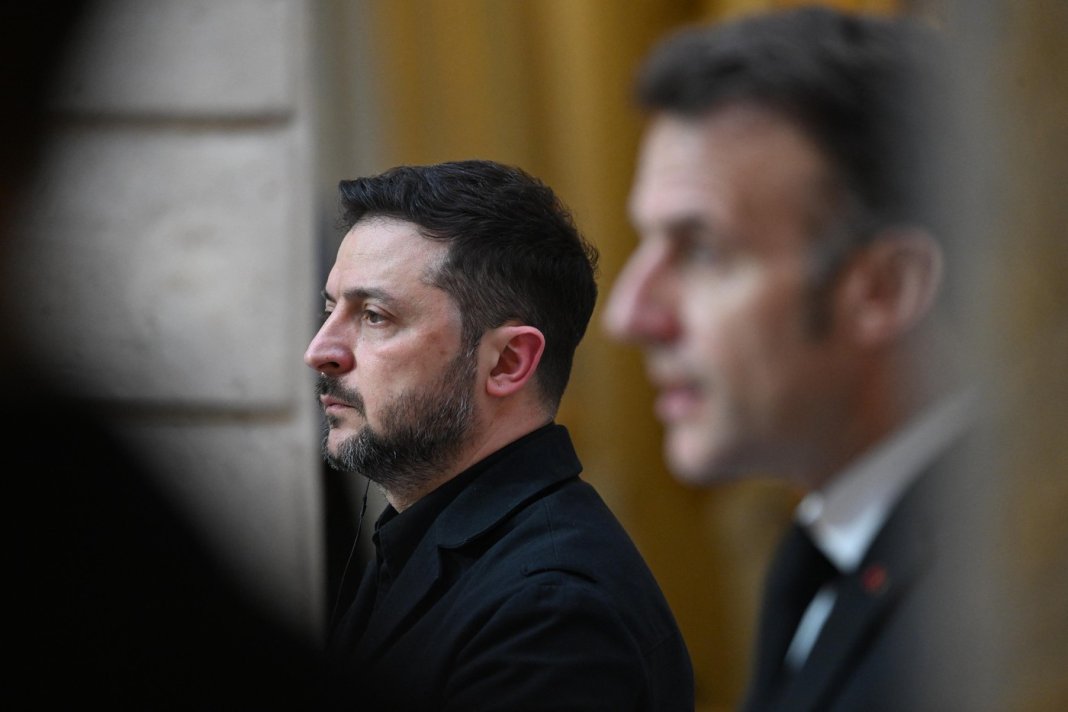 Zelenski la Elysee: Macron garantează că conflictul din Orient nu va oferi Rusiei un „răgaz”