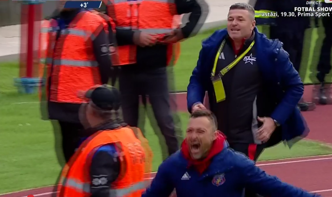 Scenă tensionată în prelungiri la Chindia - Steaua, rezultatul 1-2! Oprița se îndreaptă spre Peluza Sud.