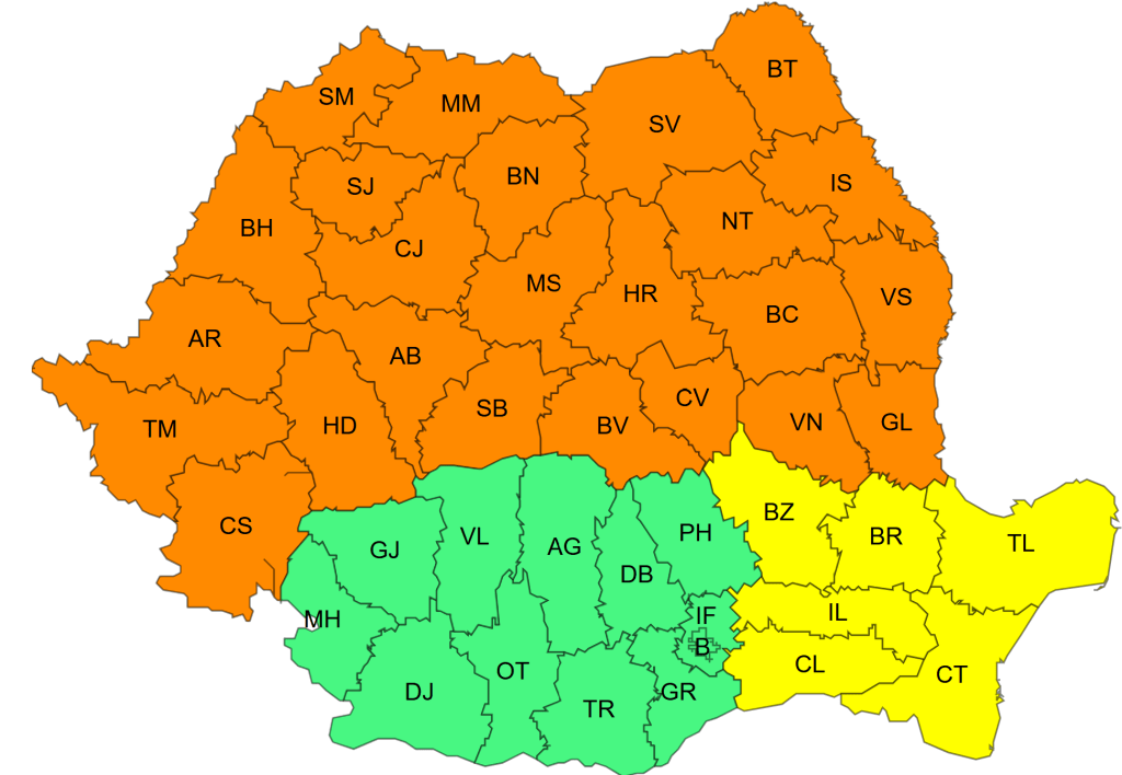 ANM a prelungit codul roșu pentru condiții extreme de temperatură. Atenționările pentru furtuni puternice vor fi activate în câteva ore.